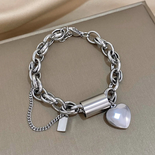 Pulsera en forma de corazón | Oro