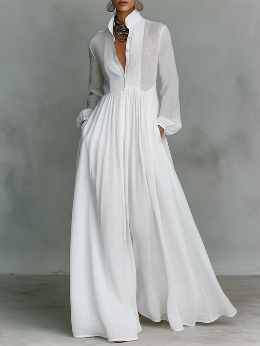 Alexia - Vestido largo minimalista