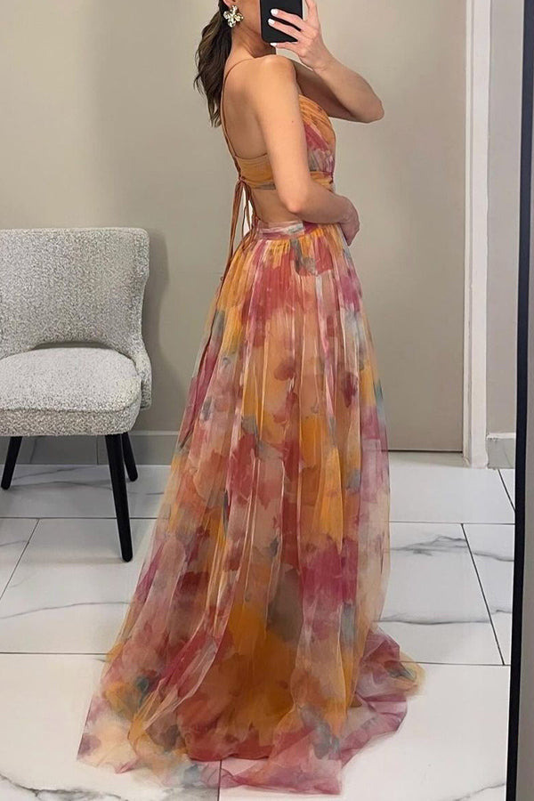 Clara - Vestido largo de gasa