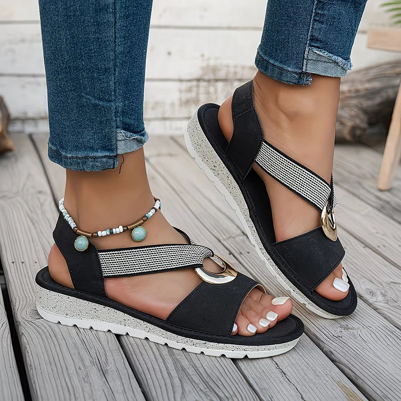Sandalias Ronda - Planas con Hebilla Metálica