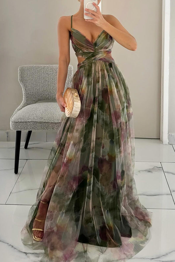 Clara - Vestido largo de gasa