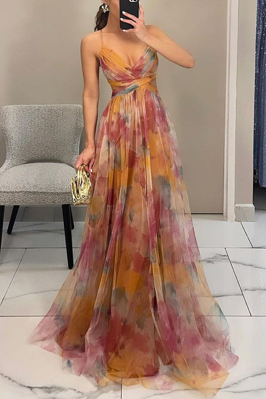 Clara - Vestido largo de gasa