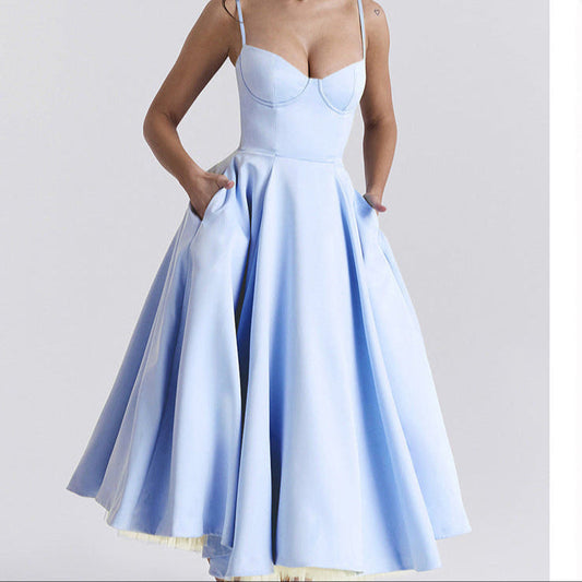 Valeria - Vestido midi romántico de verano