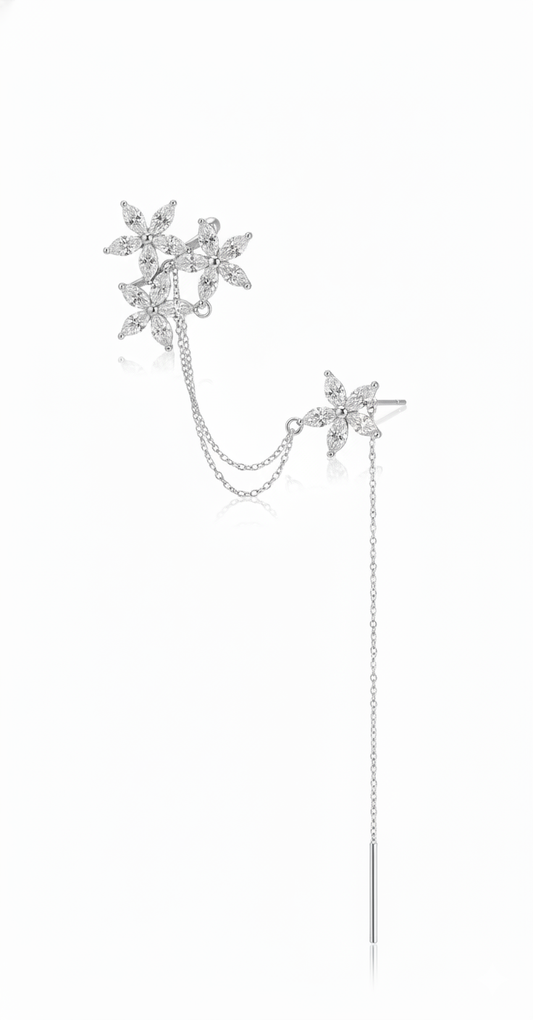 Pendientes de flores elegantes