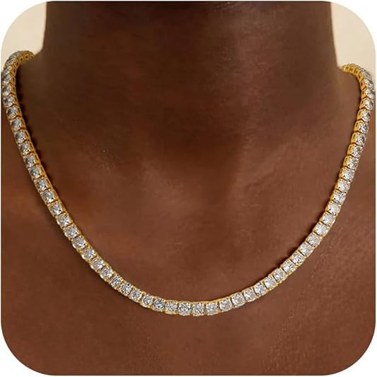 Collar de tenis | Dorado