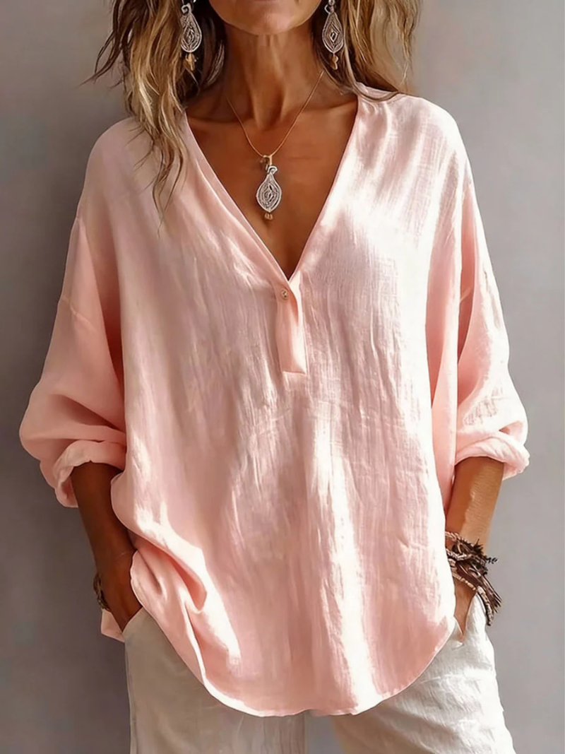 Ana - Elegante blusita con cuello en V