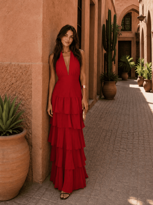 Vestido Manila en rojo