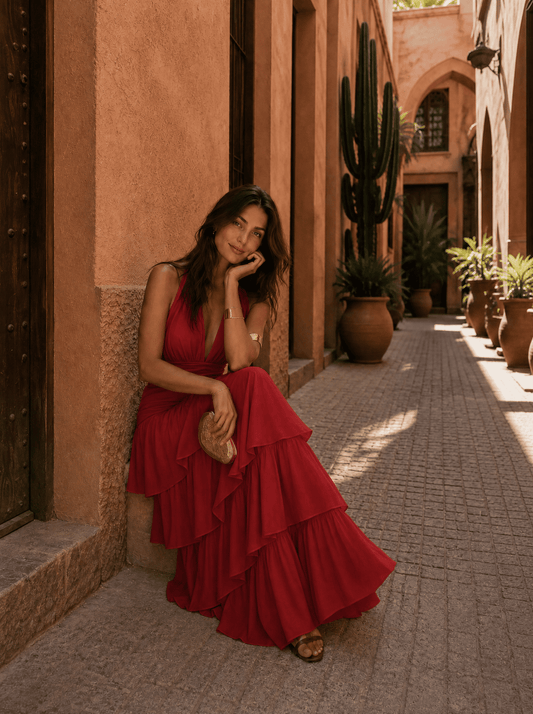 Vestido Manila en rojo