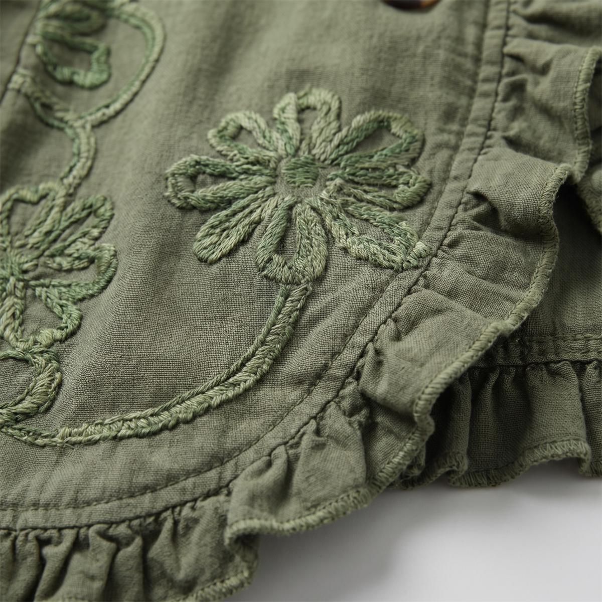 Ascensión | Chaqueta Bordada con Volantes