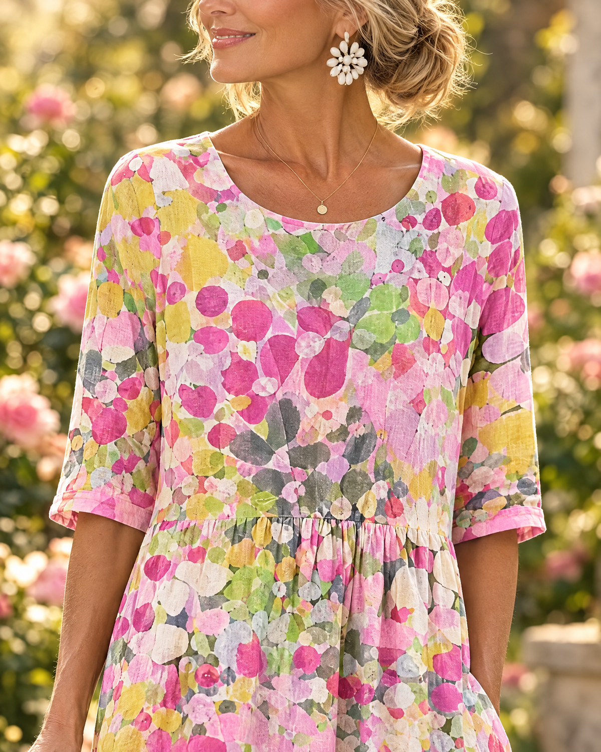 Amanda Vestido Floral - Rosa - nueva 3