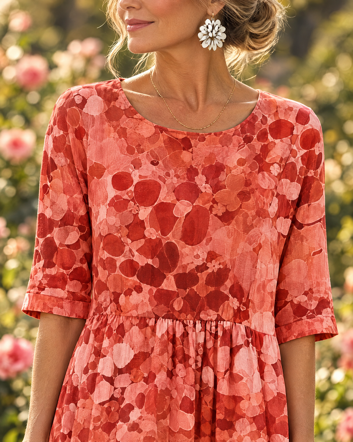 Amanda Vestido Floral - Rojo - nueva 3