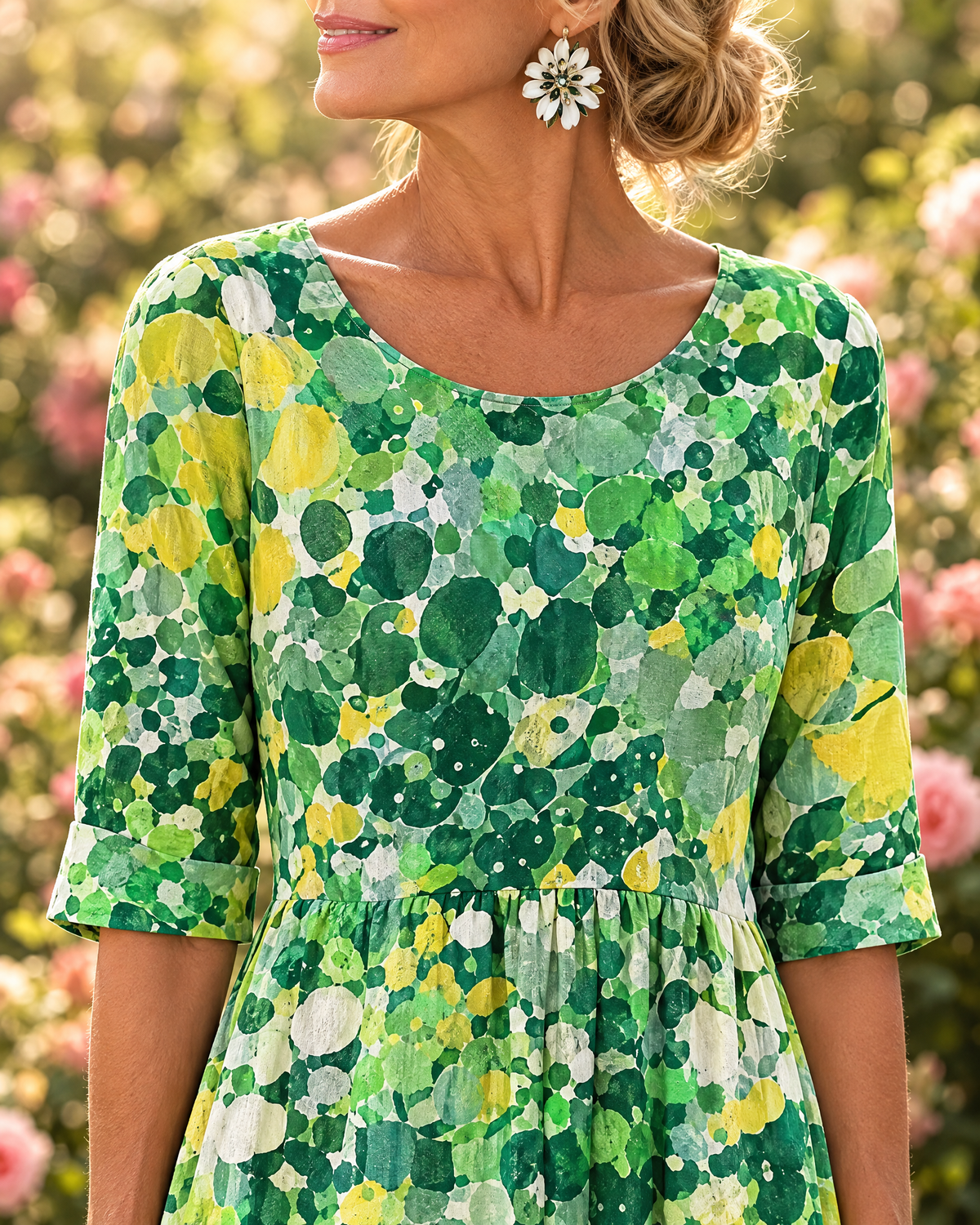 Amanda Vestido Floral - Verde - nueva 3