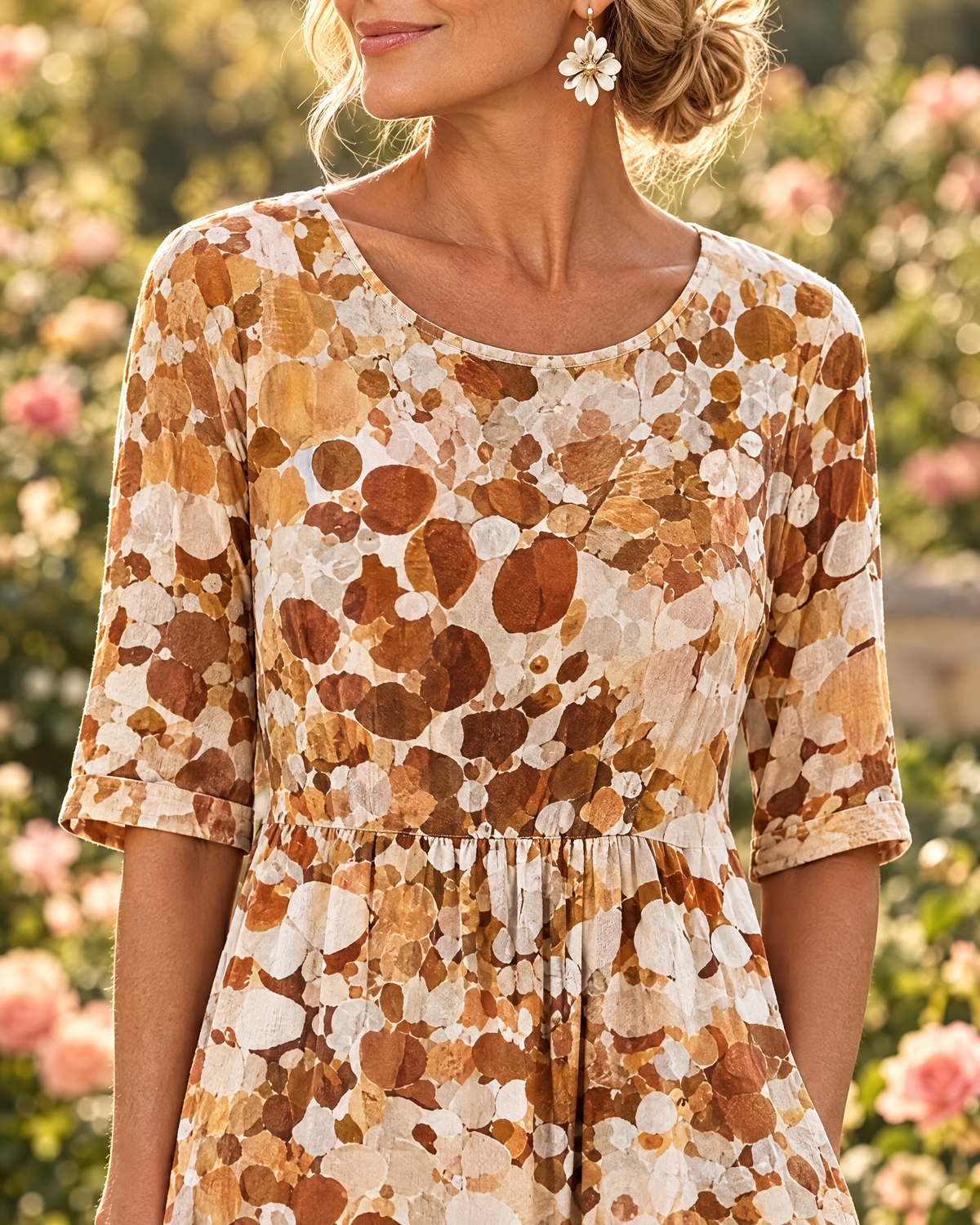 Amanda Vestido Floral - Marron - nueva 3