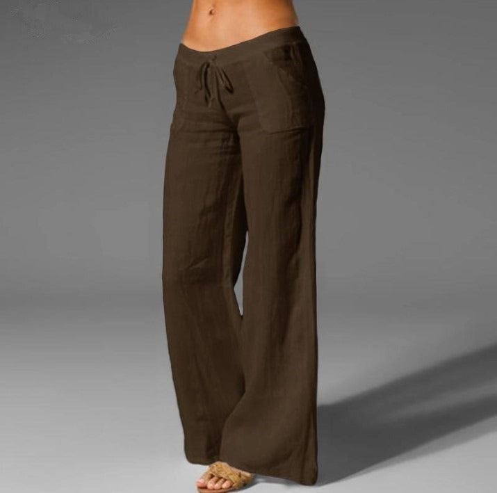 Pantalones de corte holgado y pierna ancha