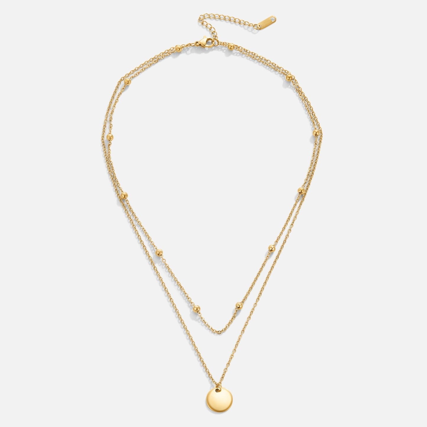 Collar con disco laminado