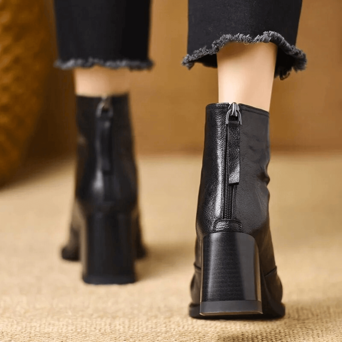Luna | Botas de Lujo con Tacón Medio