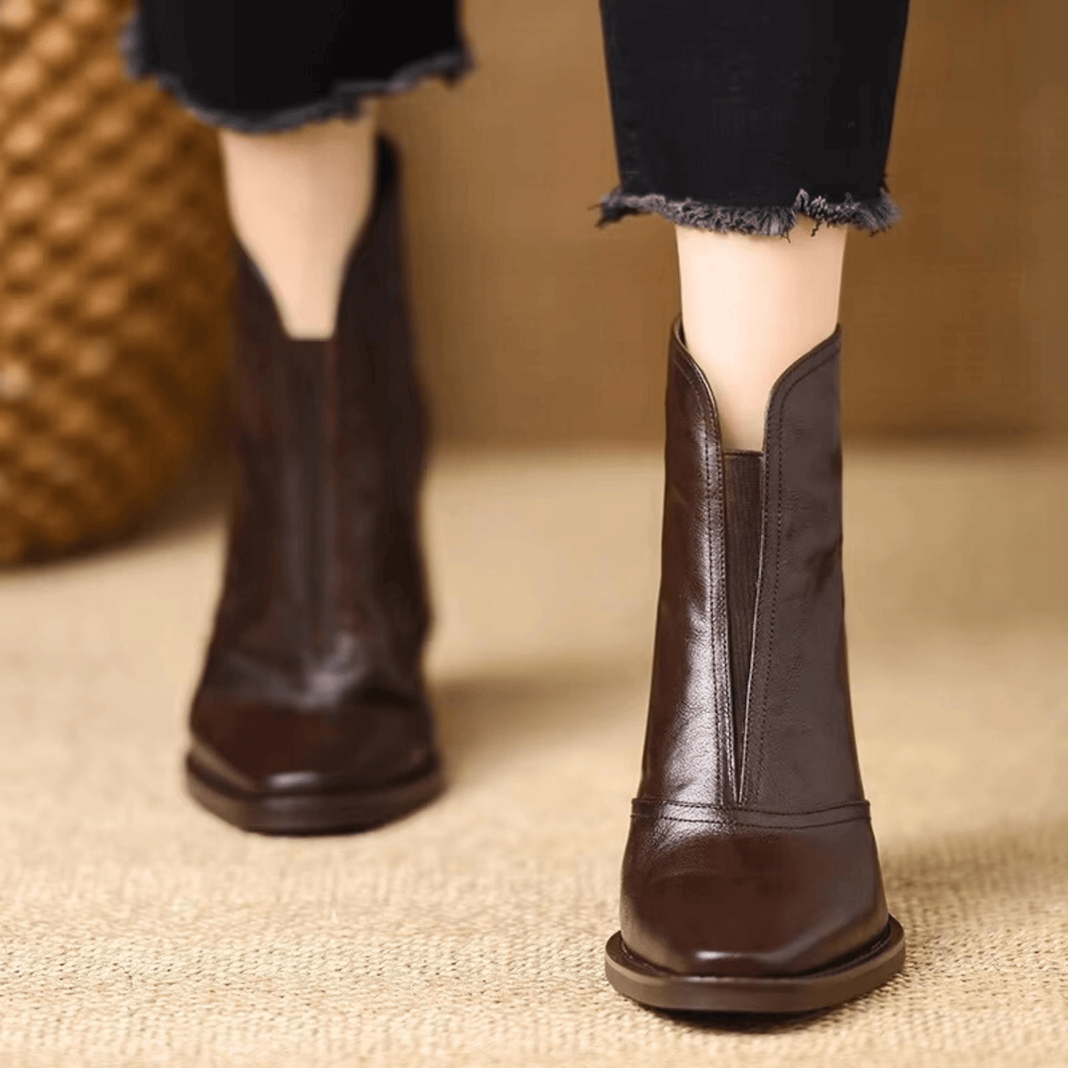 Luna | Botas de Lujo con Tacón Medio